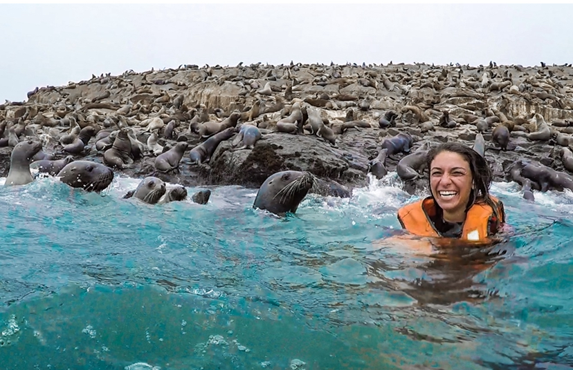 SWIMMING WITH SEA LIONS IN PERU